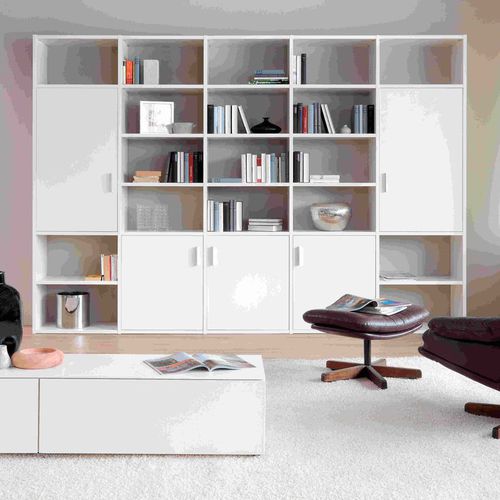 Bibliothèque modulable - SINUS 002  - Sudbrock - contemporaine / en bois / en bois laqué
