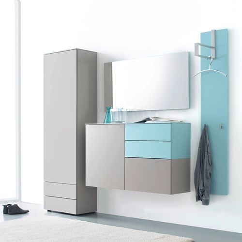 Meuble d'entrée contemporain - TED 3  - Sudbrock - mural / en bois / avec miroir