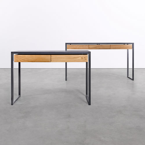 Console contemporaine - at_08 - Silvio Rohrmoser - en chêne / en MDF / en acier laqué