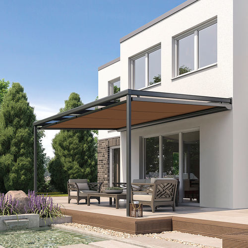 Store banne sur pied - SOLANYA - HELLA - coffre / motorisé / professionnel