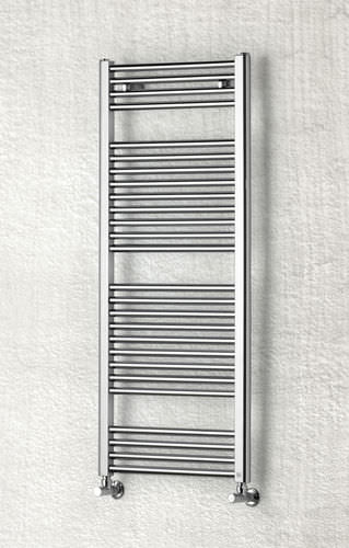 Sèche-serviettes à eau chaude - T - BRANDONI - contemporain / en métal / chromé