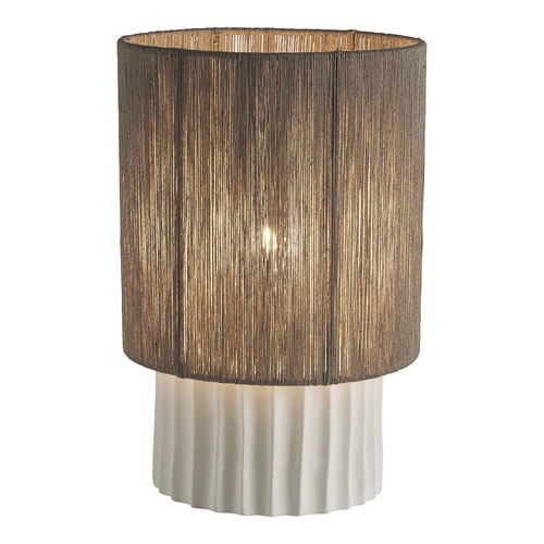 Lampe de table - OLYMPE  - BLANC D'IVOIRE - en fer / en céramique / classique