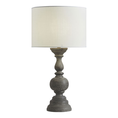 Lampe de table - AUBIN - BLANC D'IVOIRE - en bois / classique / d'intérieur