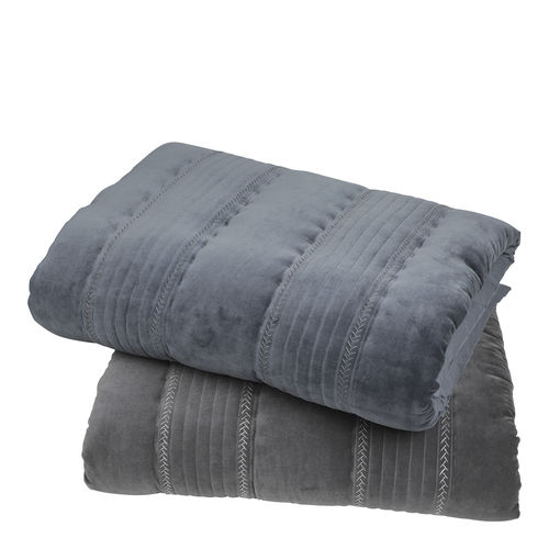 Matelas futon simple - CLAIRE - BLANC D'IVOIRE - gris / résidentiel / en coton