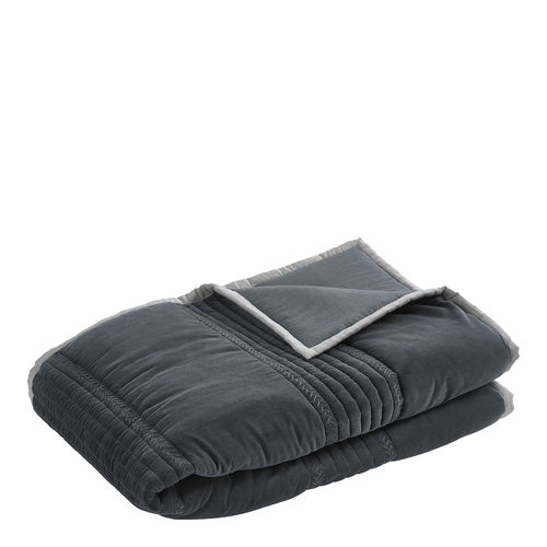 Linge de lit en coton - CLAIRE - BLANC D'IVOIRE - en velours / en polyester