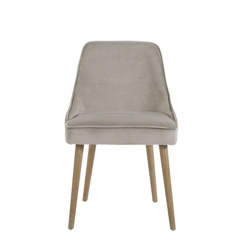 Chaise classique - MARCUS - BLANC D'IVOIRE - d'intérieur / en velours / en coton