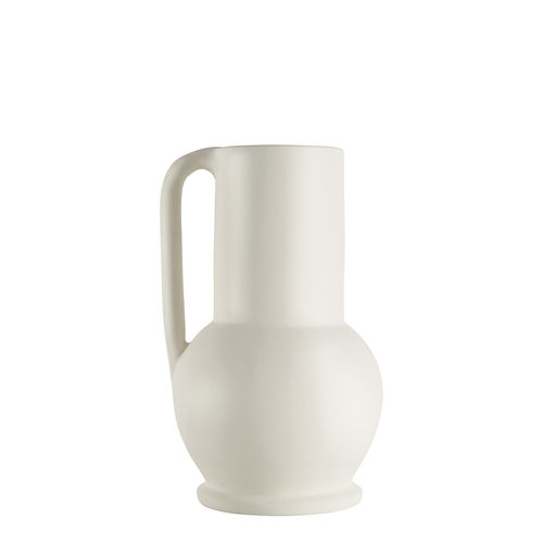Vase classique - TERRA - BLANC D'IVOIRE - en céramique / fait main / blanc