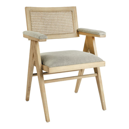 Chaise classique - COLBY - BLANC D'IVOIRE - d'intérieur / en coton / en lin