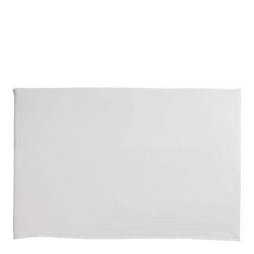 Tête de lit pour lit double - LOUISE - BLANC D'IVOIRE - contemporaine / en lin / en mousse