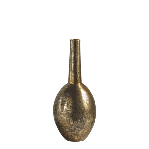 Vase classique - DELANO - BLANC D'IVOIRE - en aluminium / fait main / de table
