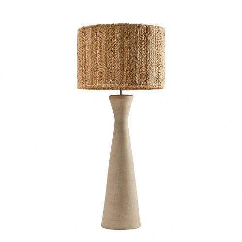 Lampe de table - MAEVA - BLANC D'IVOIRE - en fer / en MDF / en terre cuite