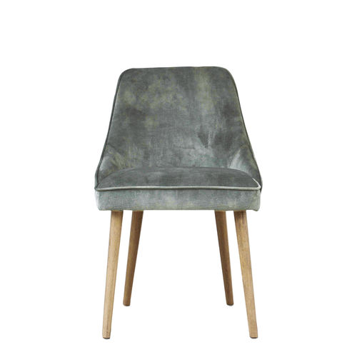 Chaise classique - MARCUS - BLANC D'IVOIRE - d'intérieur / en velours / en bouleau