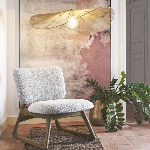 Fauteuil contemporain - LINA - BLANC D'IVOIRE - en mousse / en polyester / en acrylique