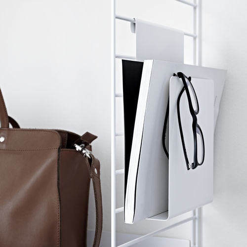 Porte-revues contemporain - STRING FURNITURE - résidentiel / en acier thermolaqué / blanc