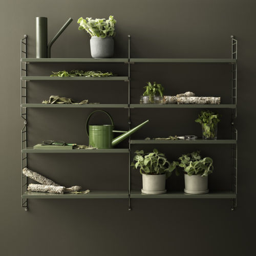 Étagère murale - STRING FURNITURE - contemporaine / en MDF laqué / en acier thermolaqué