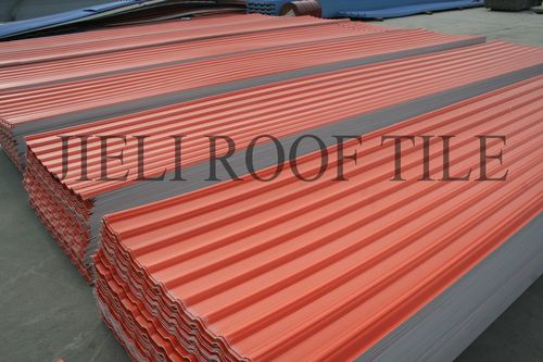 Toiture en résine - JIELI RESIN UPVC PLANT ROOFING MATERIAL - Laizhou JIELI Industry Co.,LTD - aspect tuile / nervurée