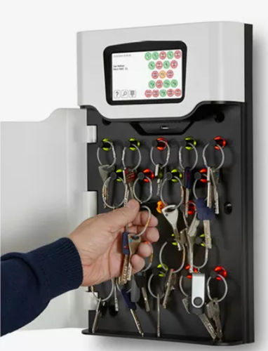 Armoire à clés professionnelle - TRAKA 21  - Mul-T-Lock® - en acier / grise