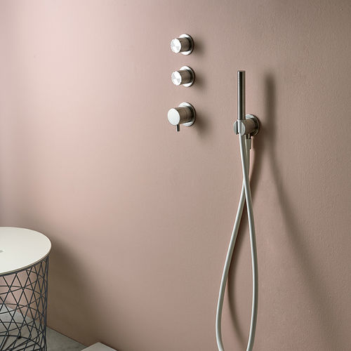 Mélangeur pour douche - SYNTH 44P3+0426+0700 - MINA Rubinetterie - mural / thermostatique / en acier inoxydable