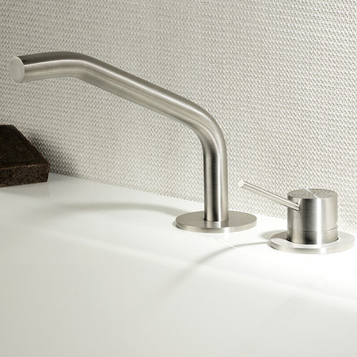 Set de baignoire en inox - CORSIVO 11491 - MINA Rubinetterie - monté sur plage / contemporain / 2 trous