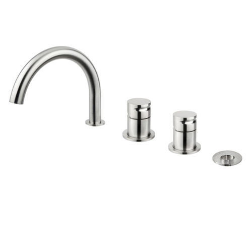 Set de baignoire en inox - GIOTTO 75891 - MINA Rubinetterie - monté sur plage / contemporain / 4 trous