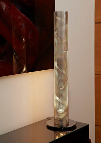 Lampe de table - SMALL SPIRAL N°3 - Vidé Creation Paris - en aluminium / en acier / en acier inoxydable poli