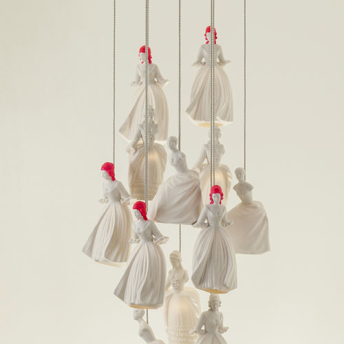 Suspension - DAM'ART - Carlesso - en porcelaine / design original / d'intérieur
