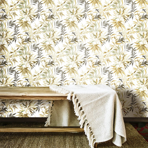 Papier peint contemporain - AMAZZONIA - Parato - à motif floral / damas / imprimé