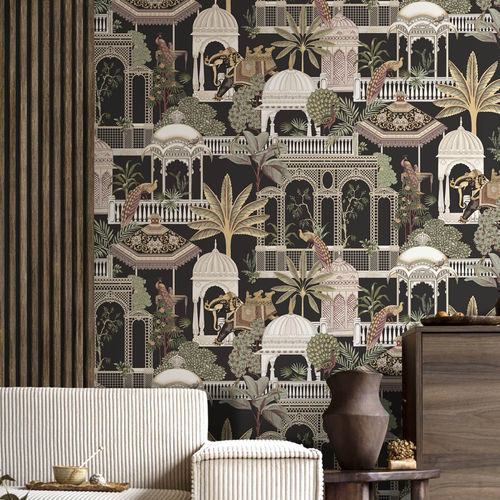 Papier peint contemporain - BOTANY HOUSE : SANCTUARY - Parato - à motif nature / motif urbain / multicolore