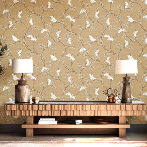 Papier peint classique - TRADIZIONI : RAMAGE - Parato - en vinyle / à motif nature / à motif floral