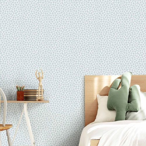Papier peint contemporain - MiniMe : SKIN - Parato - motif pour enfant / à motif peau de bête / bleu