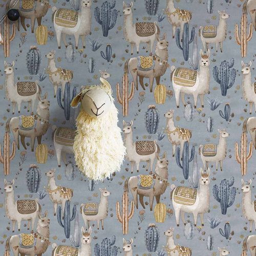 Papier peint contemporain - MiniMe : ALPACA - Parato - à motif nature / à motif animalier / motif pour enfant