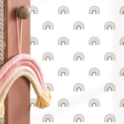 Papier peint contemporain - MiniMe : BOHO - Parato - à motif géométrique / motif pour enfant / multicolore
