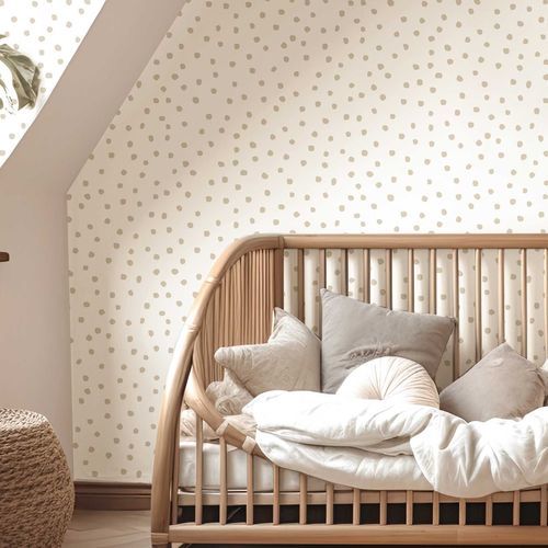 Papier peint contemporain - MiniMe : POIS - Parato - à motif géométrique / motif pour enfant / bleu
