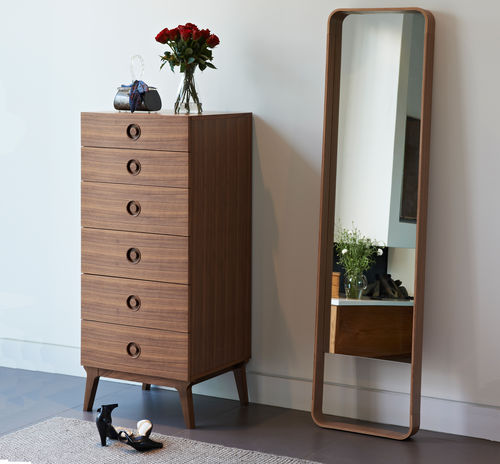 Chiffonnier contemporain - VALENTINE - case - en chêne / en noyer / en bois massif