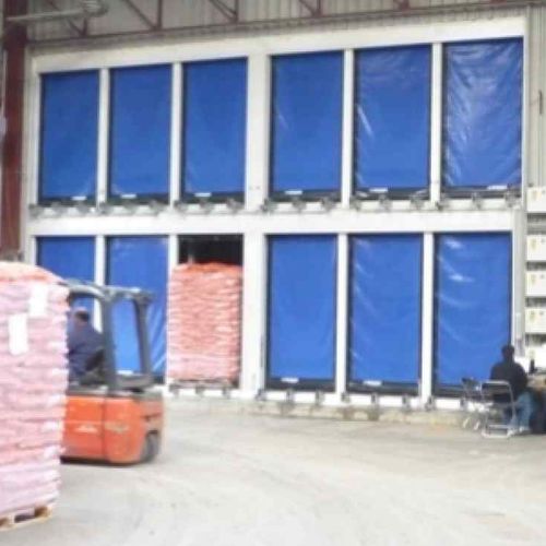 Porte industrielle enroulable - D - 311 LF - IDOMUS - en PVC / haute performance / rapide