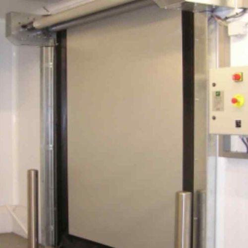 Porte industrielle enroulable - M2 - IDOMUS - en PVC / automatique / haute performance
