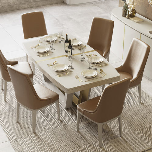 Table à manger contemporaine - Kyara XLUX - Irmaos Pereira Pacheco, SA - en bois / avec piètement en bois / avec piètement en métal