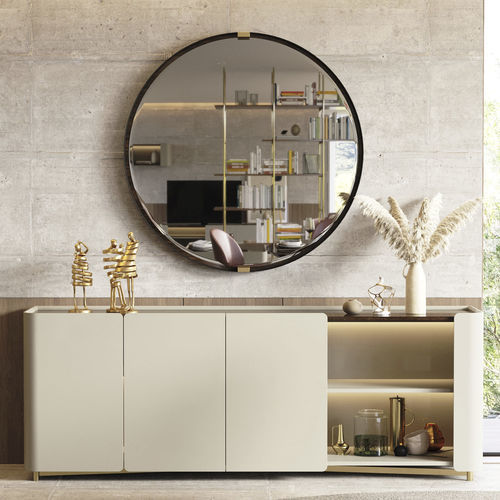 Buffet contemporain - Soho XLUX - Irmaos Pereira Pacheco, SA - en eucalyptus / avec étagère / avec éclairage intégré