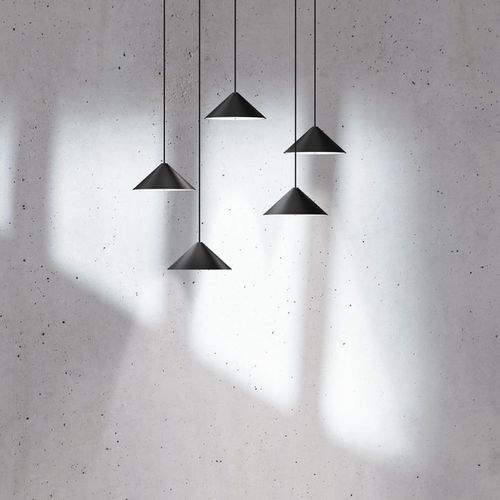 Lampe suspendue - cone S120.5 - Andcosta - en aluminium laqué / en polycarbonate / en PMMA