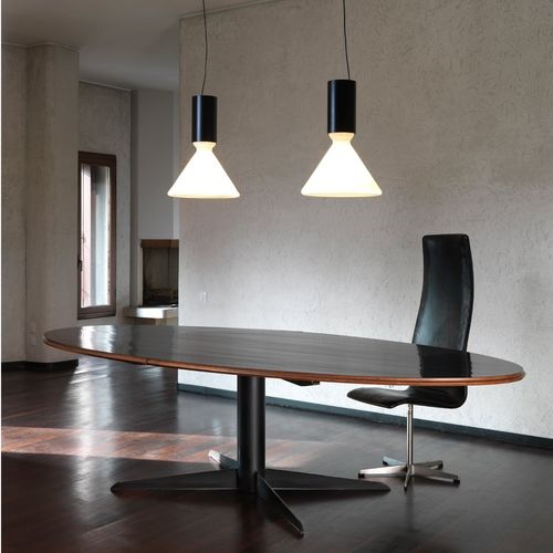 Lampe suspendue - pin S370 - Andcosta - en aluminium laqué / en verre soufflé / contemporaine