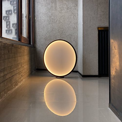 Lampe de sol - luna F900 - Andcosta - en aluminium / en opale / contemporaine