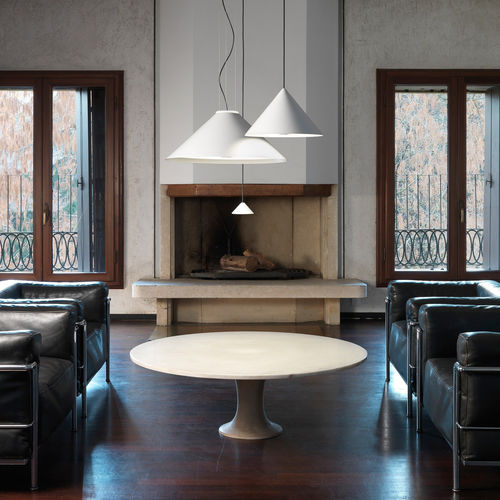 Lampe suspendue - cone S570 up-down light - Andcosta - en aluminium laqué / en polycarbonate / contemporaine