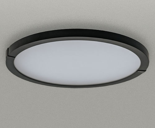 Plafonnier contemporain - luna C430 - Andcosta - rond / en aluminium laqué / en opale