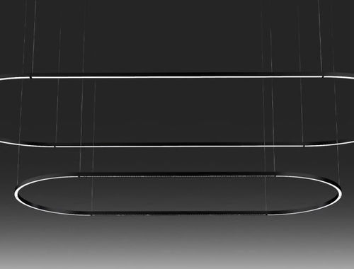 Luminaire ovale - daytona S900x2600 - Andcosta - suspendu / à LED / IP20
