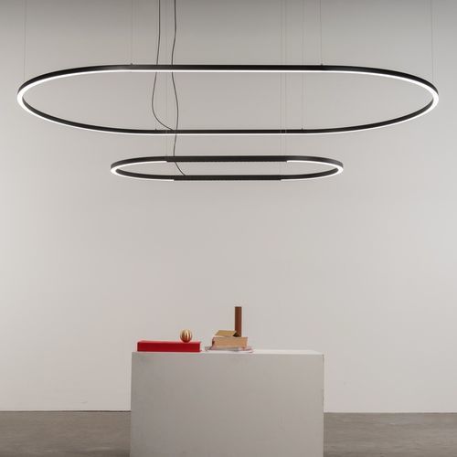 Luminaire ovale - daytona S1270x3000 - Andcosta - suspendu / à LED / IP20