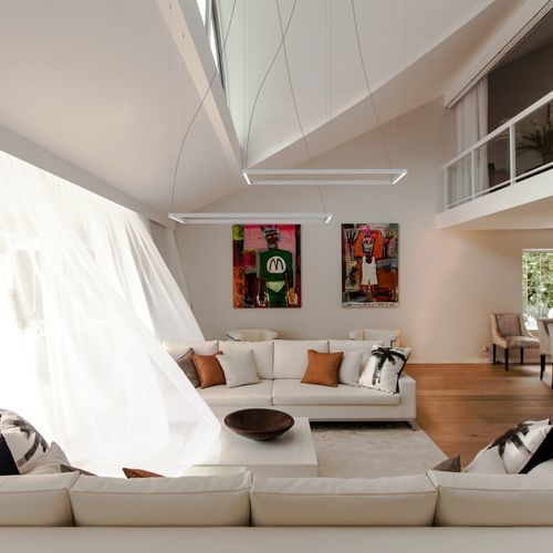 Luminaire carré - daytona S900x900 - Andcosta - suspendu / à LED / IP20