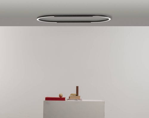 Plafonnier ovale - daytona C600x1200 - Andcosta - contemporain / en profilé aluminium / en aluminium laqué