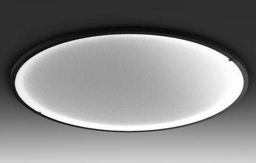 Plafonnier contemporain - luna C1250 - Andcosta - rond / en aluminium laqué / en opale
