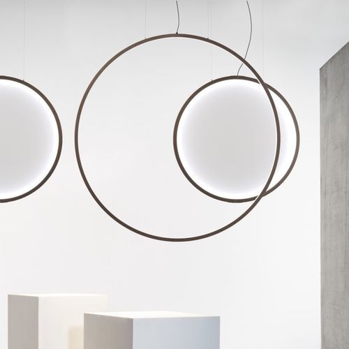 Luminaire suspendu - circus round vertical S1500 v2 - Andcosta - à LED / en anneaux / IP20