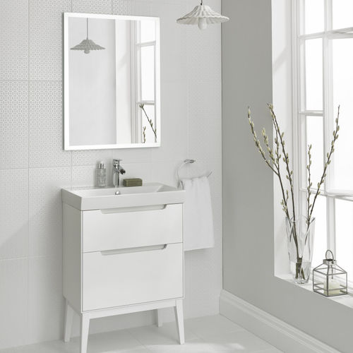 Carrelage en céramique - THE WHITE COLLECTION : MARISE - British Ceramic Tile Ltd - satiné / d'intérieur / mural